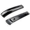 1 Pair Flowing LED Turn Signal Rearview Mirrors, Black ABS, Ideal for Modern Vehicles