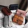 European And American Retro Style Small Saddle Bag With Deer Pendant Pu Shoulder Bag