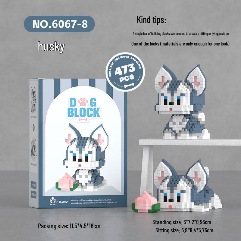 Children's Educational Building Blocks for Pets: Suitable for Dogs, Cats, Bichon Frise, Corgi; Compatible with Lego; Perfect for Children's Day