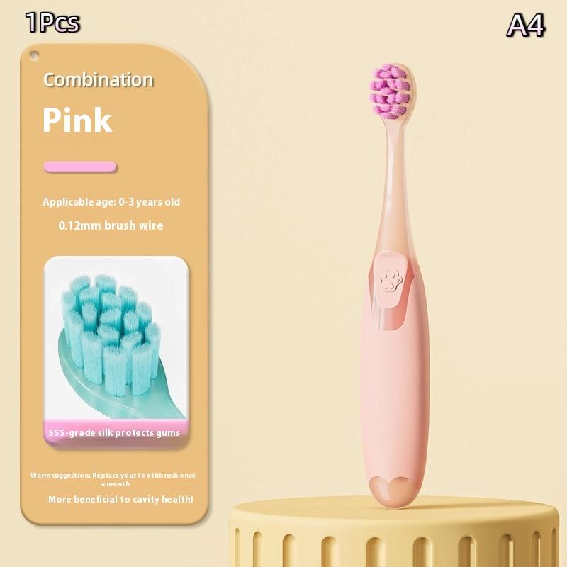 

Крок за кроком Антибактеріальна чистяча зубна щітка для дітей М яка зубна щітка для немовлят та малюків віком 0-3-6-9-12