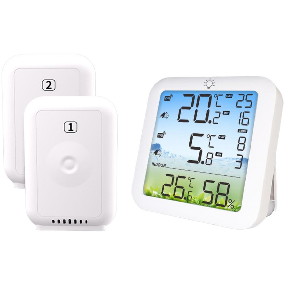 

1PC Home Digital Refrigerator Thermometer With 2 Sensors 11x9.5x5cm High And Low Temperature Reminder Thermometer Accessories China Mainland