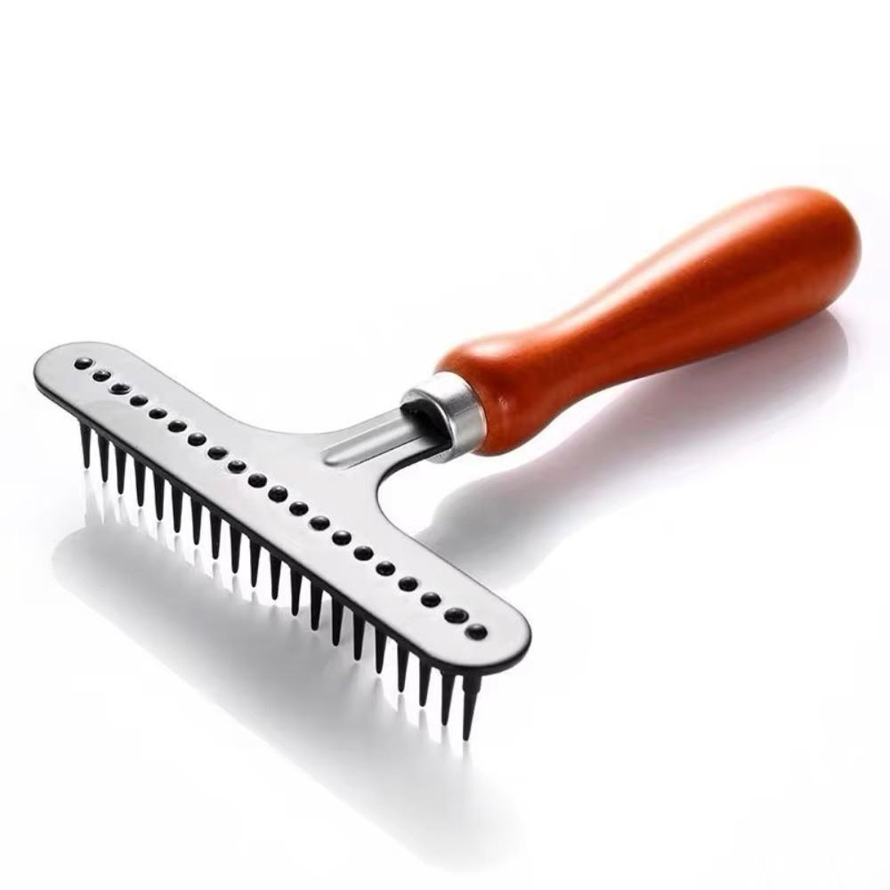 Stainless Steel Dog Grooming Tool Deshedding Cleaning Carpet Rake  Dogs Puppy Cats