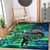 Seattle Seahawks Customizable Name Area Rug Suitable For Dining Room Foyer Playrooms Outdoor Antislip Carpet Decorate Offices Gift For Festivals