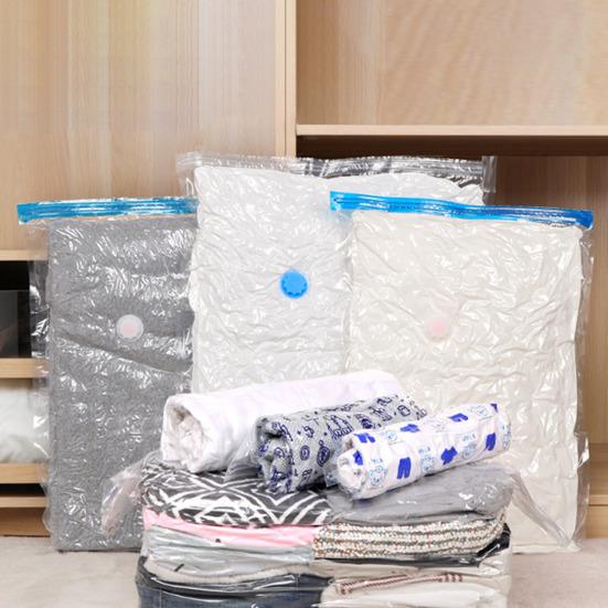 Transparent Vacuum Storage Bag Moisture-Proof Reusable Folding Compressed Thickened Vacuum Bag Clothes