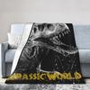 Jurassic World Indominus Rex Blanket  Warm Print Plush Throw Blanket For Home Decor Picnic Flannel Bedspread Bed Cover