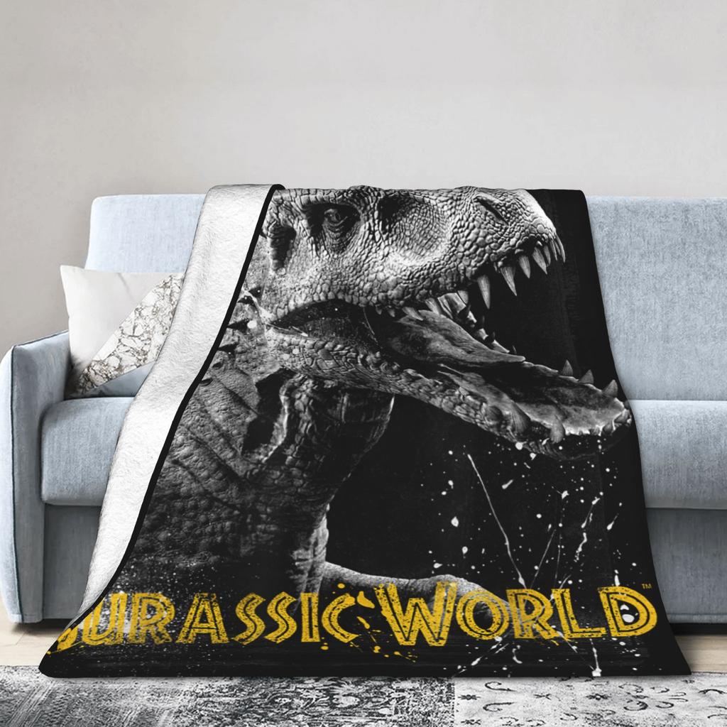 Jurassic World Indominus Rex Blanket  Warm Print Plush Throw Blanket For Home Decor Picnic Flannel Bedspread Bed Cover