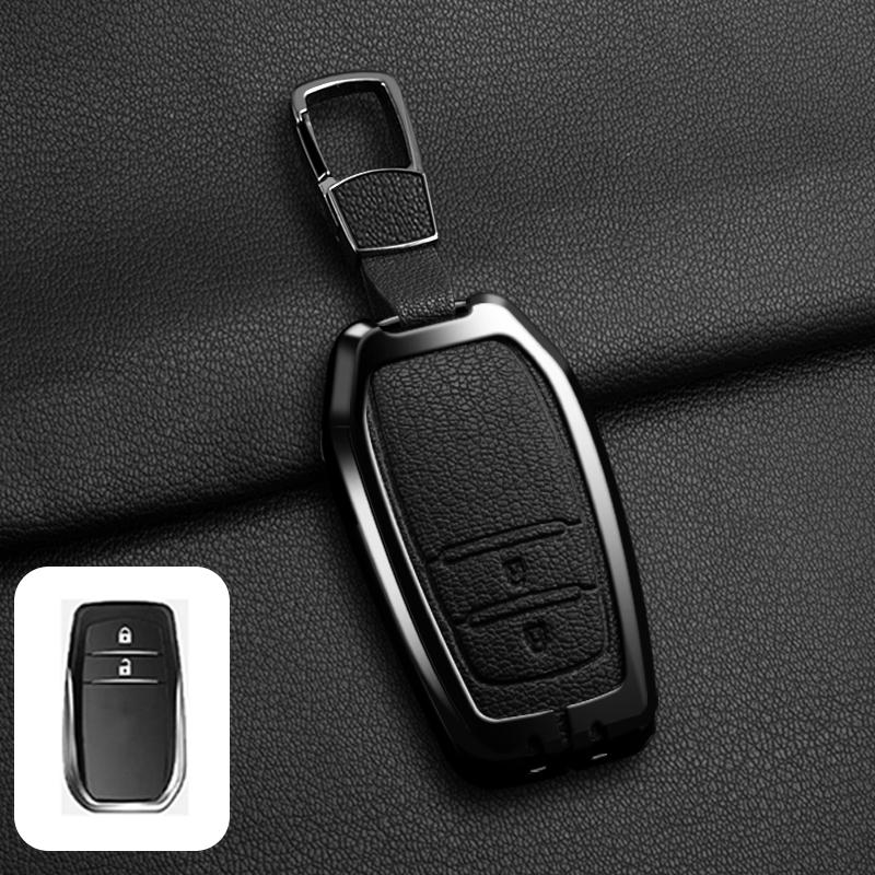 Neue Zinklegierung Leder Autoschlüssel Hülle Abdeckung Shell für Toyota CHR Hilux Fortuner Land Cruiser 200 Camry Corolla Crown RAV4 Highland
