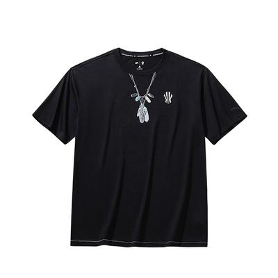Kyrie Series Basketball Tribal Style Classic Feather Simple Comfortable Casual Round Neck Pullover Loose Short Sleeve T-Shirt 172621106-3