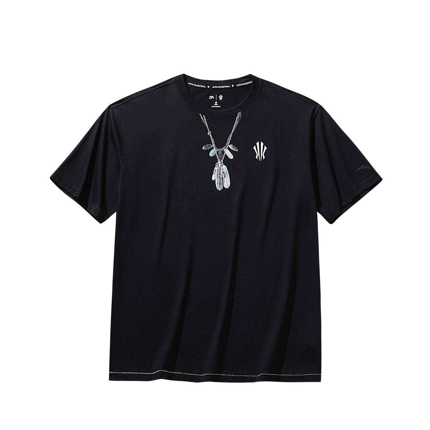 Anta Short Sleeved T Shirts Unisex Basic Black 172621106-3 2XL
