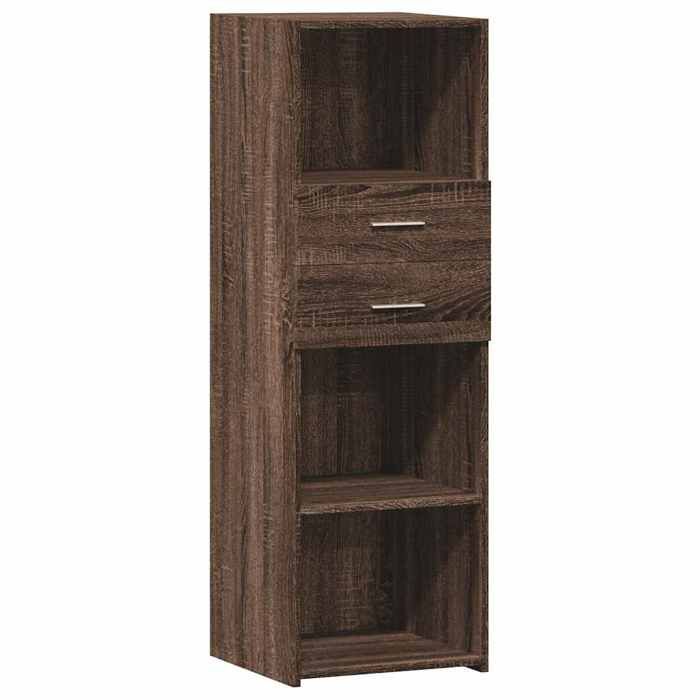VidaXL Buffet haut chêne marron 40x42,5x124 cm bois d'ingénierie, buffet, placard, armoire latérale, armoire, armoire de 846165
