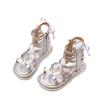 Soft-soled girls sandals new children's girls Roman shoes foreign style 2025 popular summer Roman shoes summer shoes