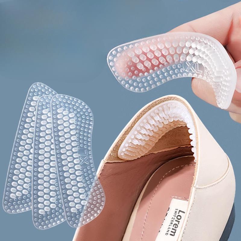 Silicone Shoes with Heel Stickers To Prevent Heels From Dropping and Rubbing Feet High Heels Half-size Insoles and Heel Shoes
