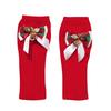 Knitted Gloves Winter Half Finger Mittens Stretchy Touchscreen Christmas Gloves for Kids Teenagers Winter Presents