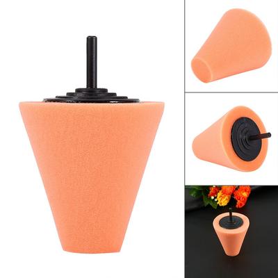 1PCS Foam Polishing Cone Shaped Buffing Pads for Wheels   Use with Power Drill