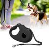 Retractable Dog Leash Tangle Free Pet Traction Extendable Telescopic Walking Leash Black M Fit