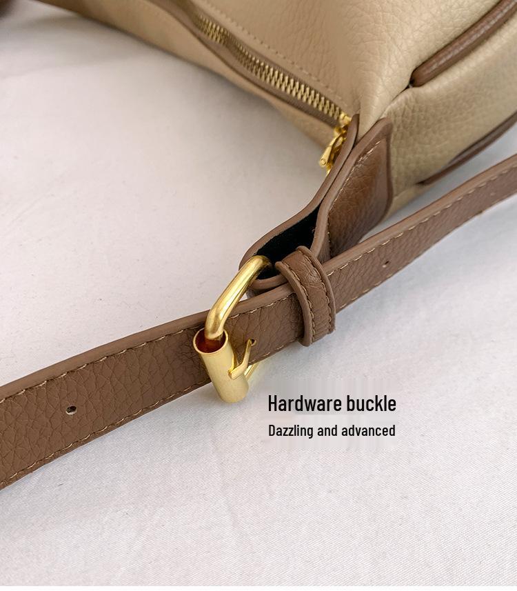 Korean Style Women's Soft PU Large Capacity Dumpling Bag - Casual & Versatile Shoulder/Crossbody