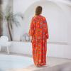 New Burqa Vacation Beach Skirt Fashionable Printed Lace-up Long-cut Sun Protection Suit