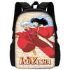 Inuyasha Warm Winter Child School Backpack with Lunch Bags ,Pencil Bags ,School Bags for Boys Girls Best Gift