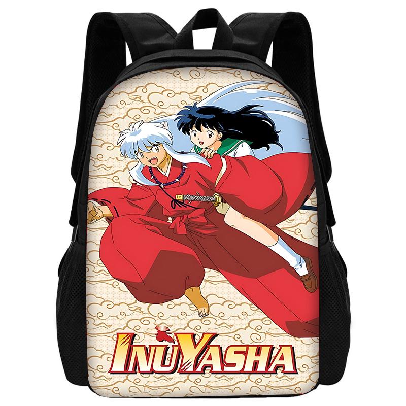 Inuyasha Warm Winter Child School Backpack with Lunch Bags ,Pencil Bags ,School Bags for Boys Girls Best Gift