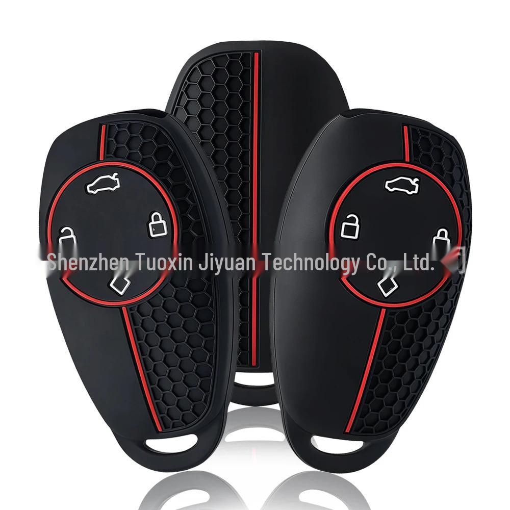 Silicone Honeycomb Key Cover for Leapmotor C11S01T03 чёрный