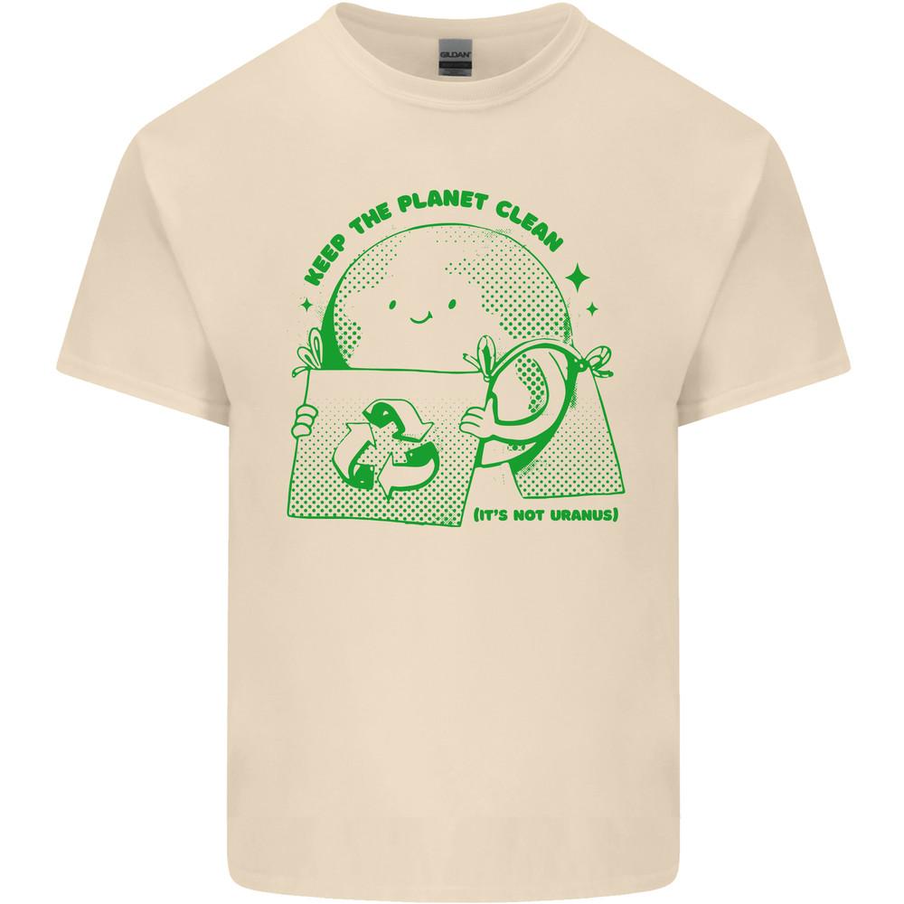 Climate Change Keep the Planet Clean Mens Light Cotton T-Shirt Unisex T-Shirt M