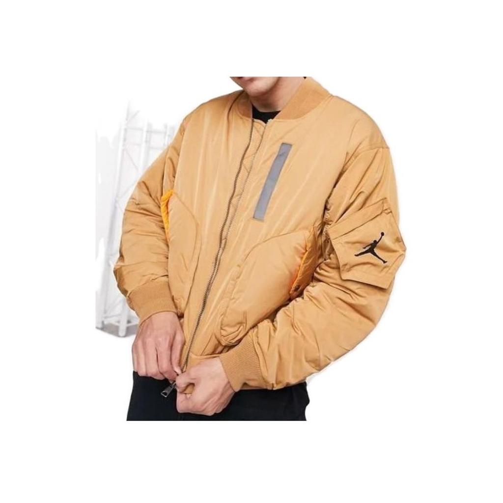 Jordan MA-1 Flight Reflective Warm Loose Jacket Men Jackets Dutch-Orange CK6669-290