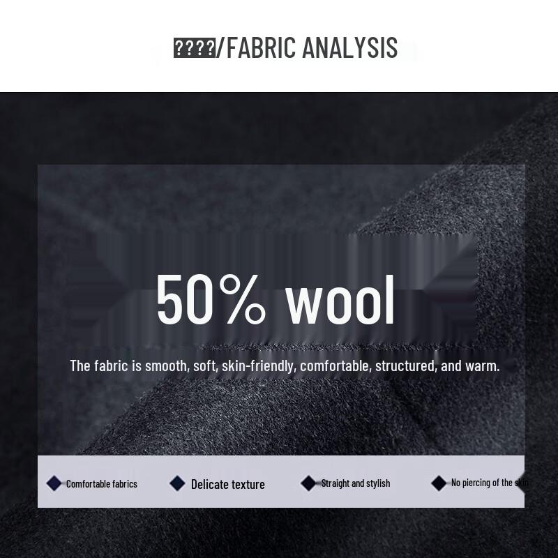 Women's Mid-Length Detachable Padded Wool Blend Coat