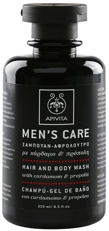 

Apivita Men s Tonic Shampoo & Shower Gel Cardamom & Propolis 2 in 1 Shampoo and Shower Gel TU прозрачный