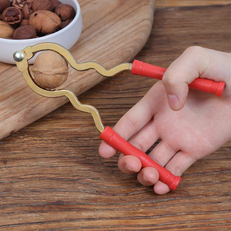 Metal Nut Cracker Tools Nut Sheller Walnut Clip Opener Remover Convenient To Use For Outdoor Camping Picnics Kitchen Accessories