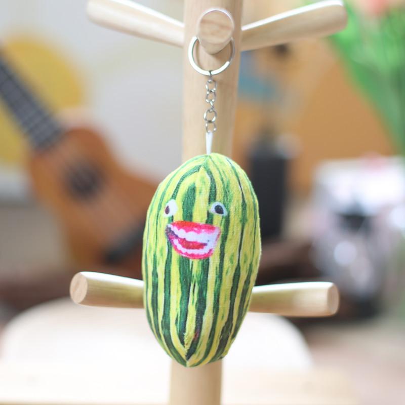 

Милые говорящие арбузные полоски под головой мальчика, маленькая подвеска, плюшевая игрушка, кукла, издающая звуки, тряпичная кукла 12cm with music