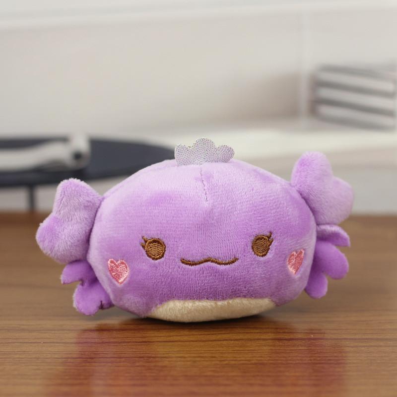 Adorable Cross-border Cartoon Crab Plush Keychain And Bag Charm For Kids 13cm