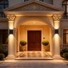 Solar Outdoor Wall Lights, Up & Down Solar Powered Lighting, IP65 Fence Light For Yard/Pool/Porch/Patio/Railing