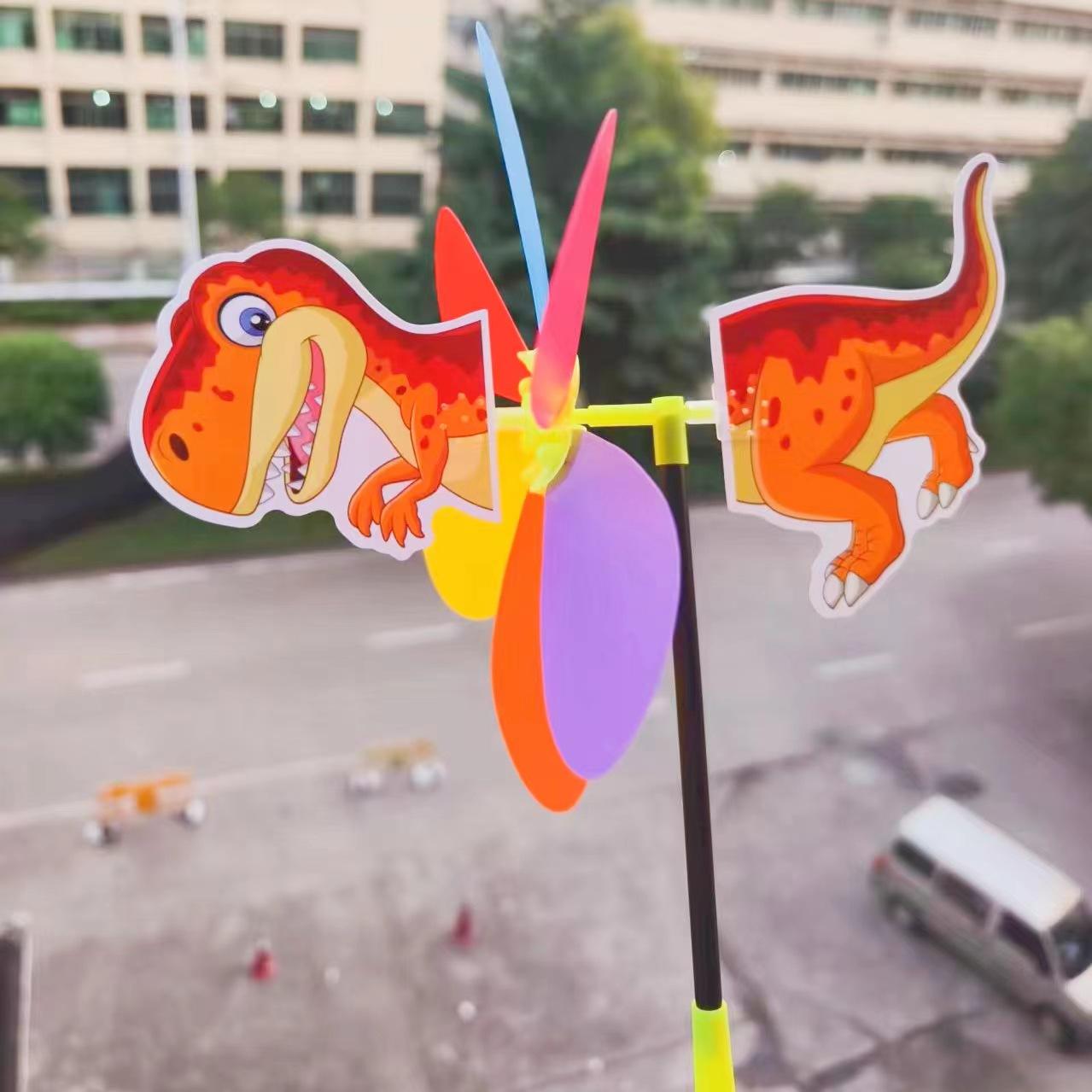 Ручной 3D Мультяшный Ветряк Цветной Детский Игрушечный Маленький Ветряк One Size оранжевый