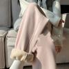 Women's Pant Loose Casual High Waist Fleece Pant Thick Plush Warm Female Sports Trousers Autumn Winter