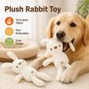 Rabbit Dog Toy Bite Resistant Corn Grain Fabric Chew Toy Cute Embroidered Pet Teeth Cleaning Toys For Small Medium Dogs