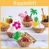 Flamingo Pineapple Coconut Guitar Pattern Confetti Birthday Decoration Party
