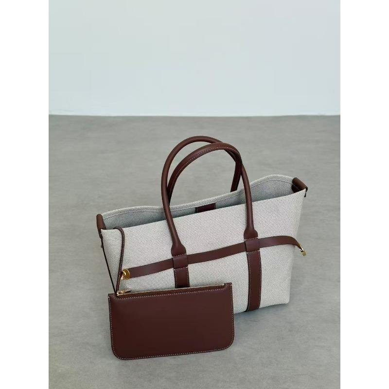 

Новая кожаная женская сумка-тоут в стиле ретро old money, сумка для通勤 большой вместимости, дизайн с отделкой, коровья кожа, ручная женская сумка 28*19*12cm светло-коричневого