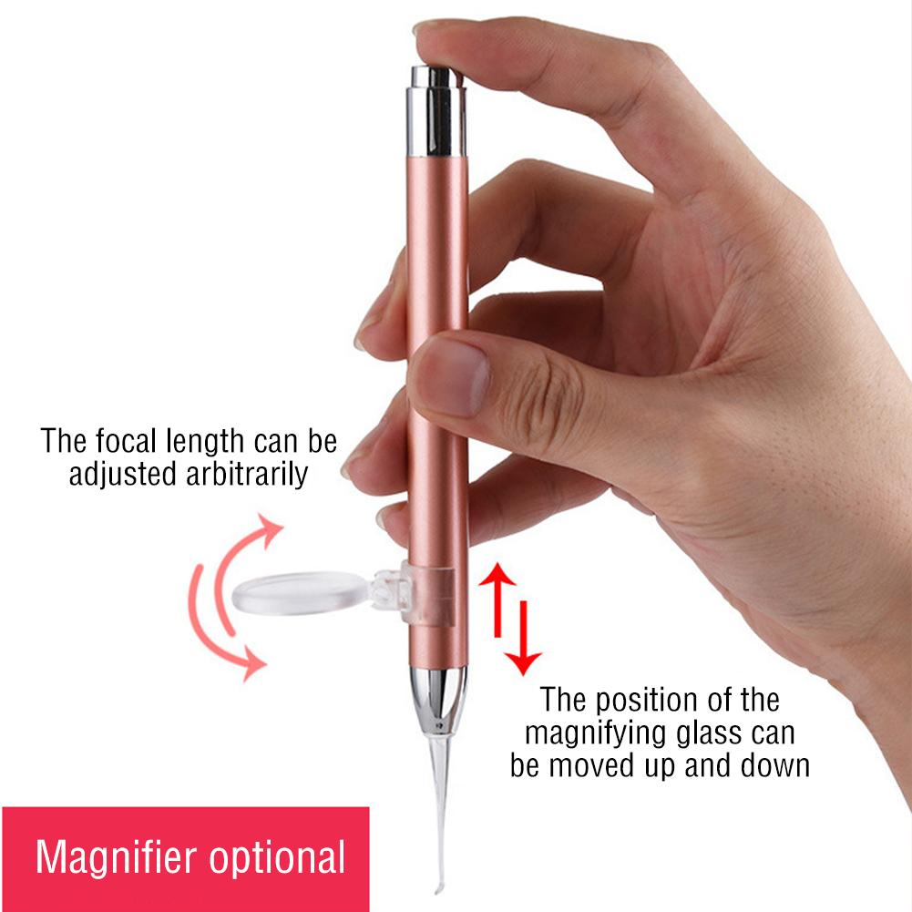 LED FlashLight Earpick Ear Cleaning Light Earpick Spoon Ear Curette Light Spoon Ear Wax Removal Ear Cleaning Tool