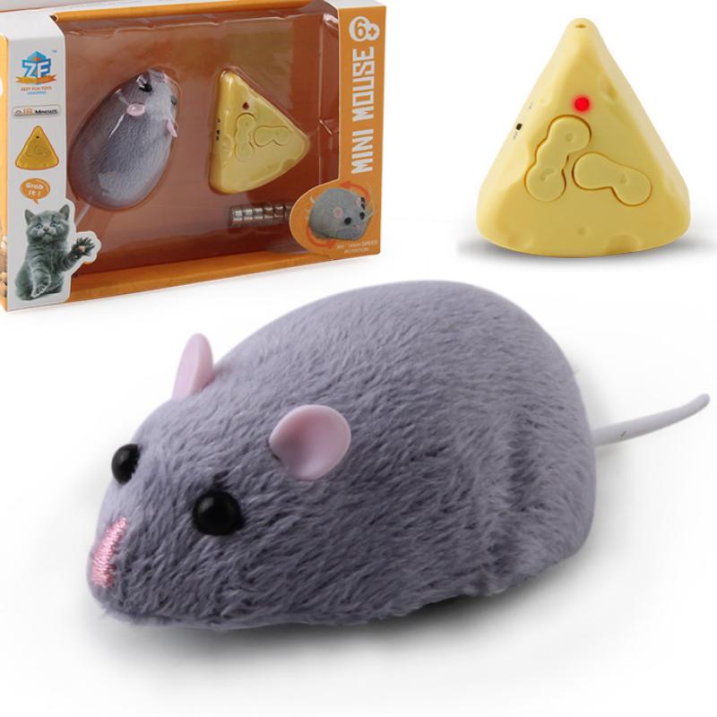 

Беспроводная электронная мышь с дистанционным управлением для домашних животных, плюшевая игрушка-мышь, горячая флокированная игрушка-симулятор, мышь, кошка, собака, шутка, ужас, розыгрыш, игрушка для домашних животных