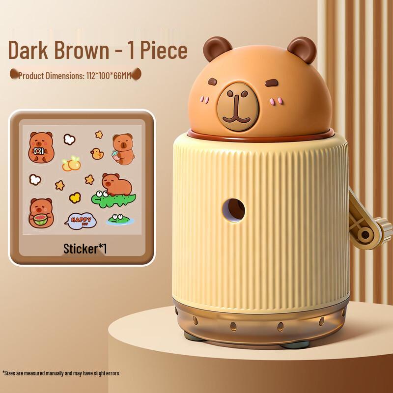 Capybara Hand-Crank Pencil Sharpener