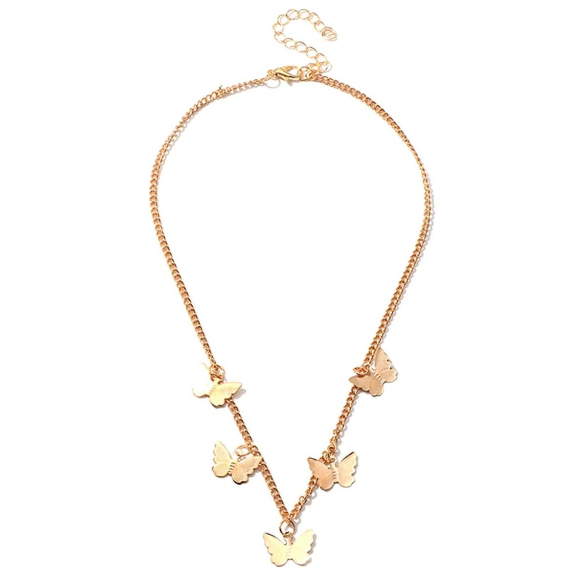 

Ожерелье Niche, Милая подвеска в виде бабочки, Ожерелье с подвеской в виде летящей бабочки, Женское ожерелье с ключицей в стиле «Темперамент»