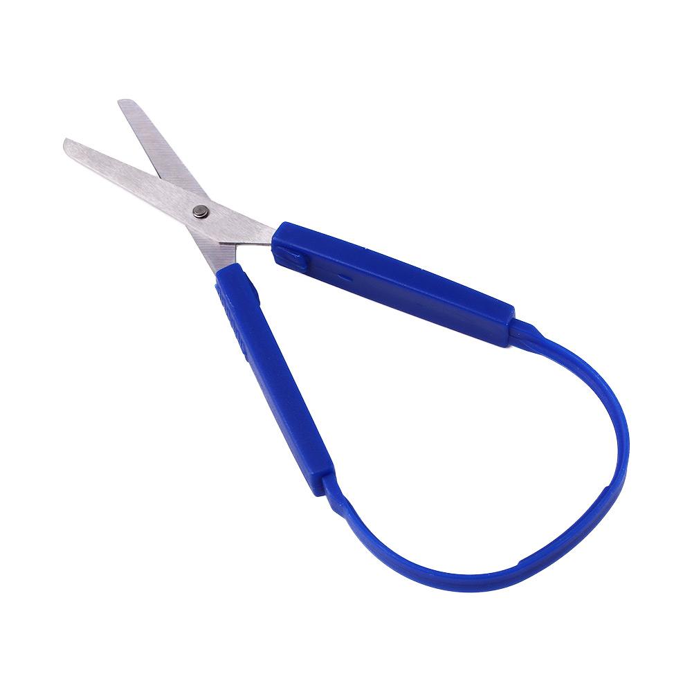 Craft Handcraft Tool Stationery School Loop Scissors Cutting Supplies Adaptive Scissors Yarn Cutter