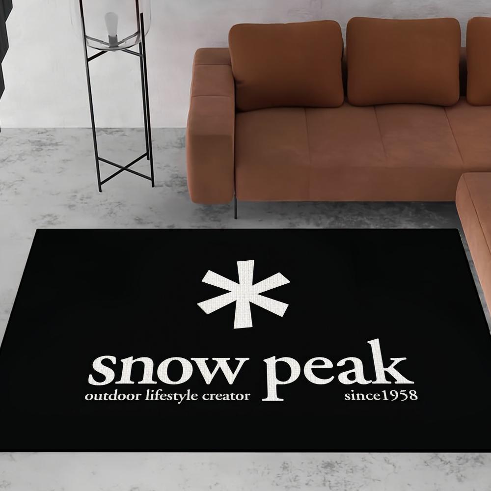 Peak Snow Welcome Doormat - Non-Slip Entrance Rug for Balcony, Bathroom & Bedroom, Cool Home Decor with Logo