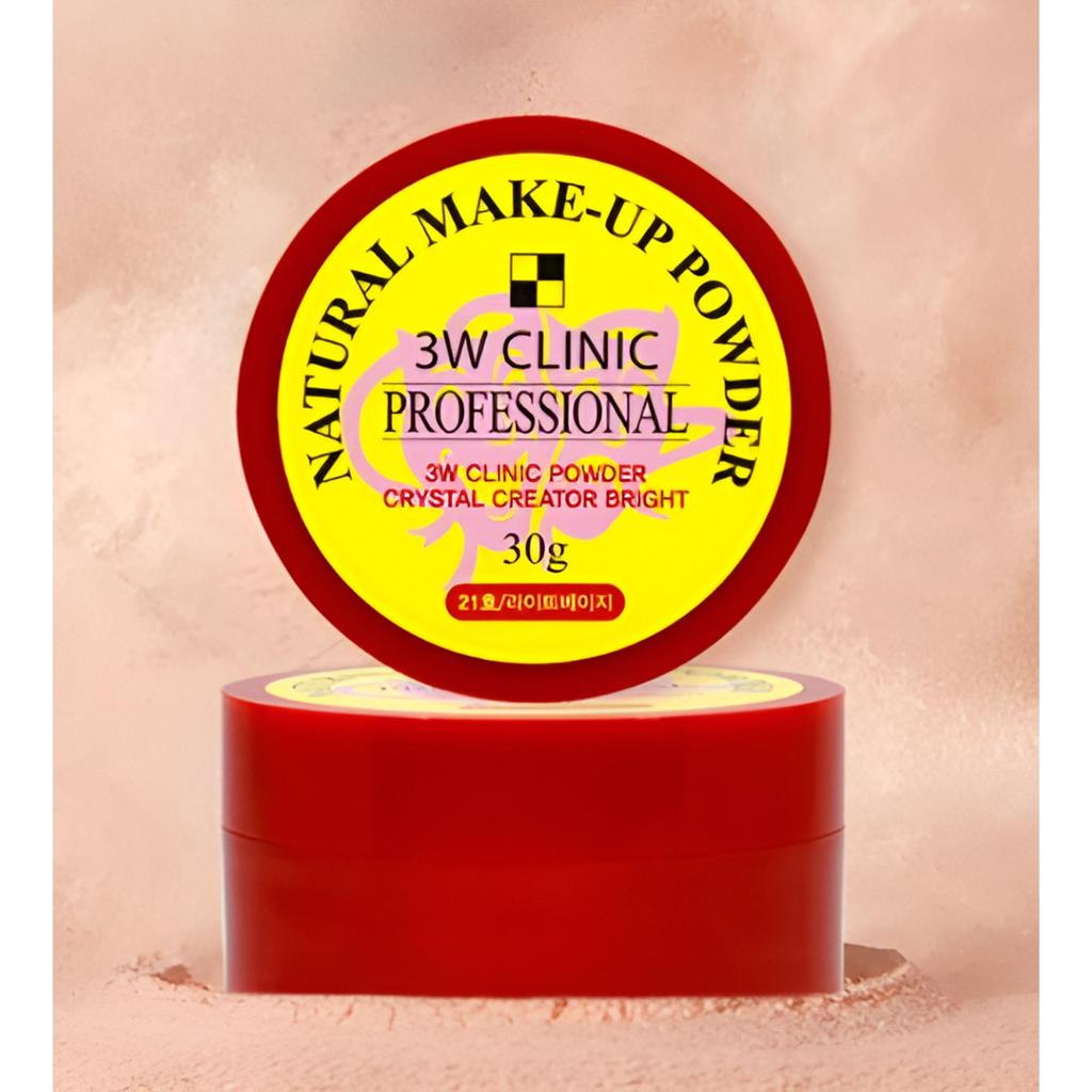 3w Clinic Natural Makeup Loose Powder 30g – Shade 21 Light Beige (2 Pack)