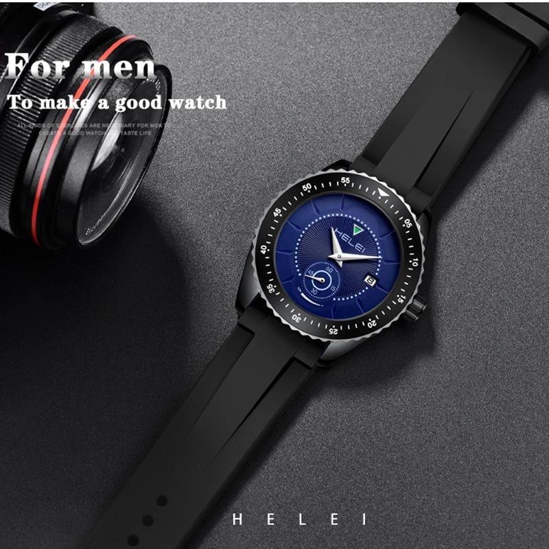 Men Sport Watch Top Brand Luxury Military Waterproof Male Clock Quartz Business Leather Wristwatch