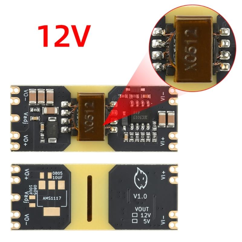 XC5015 Voltages Regulator Board 5V 12V Selectable Wide 9-42V Input Isolated Power Module With Overloads Protections