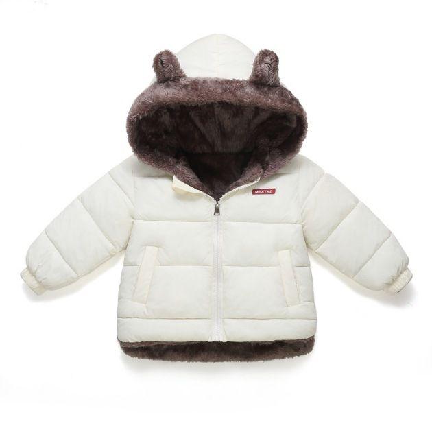 Boys Girls Thick Jackets Winter Kids Padded Fleece Warm Coats Children Hooded Cotton Outerwear Kids Clothes Cashmere Snowsuit