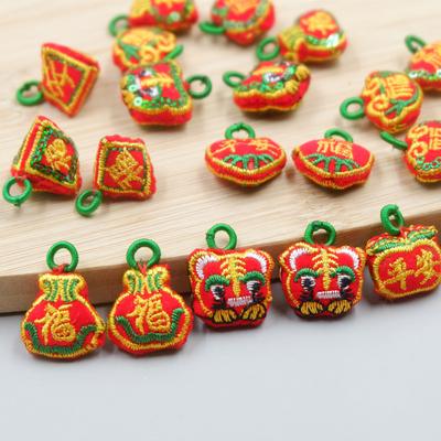 Fête des Bateaux-Dragons Bracelet DIY Petits Accessoires Zongzi Matériaux Tissé à la Main Sachet Tigre Pendentif Accessoires Corde à Main