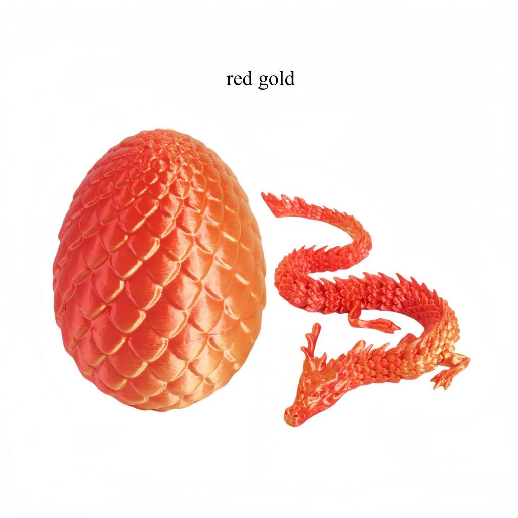 3D Printed Snake Egg and Dragon Egg Toys Fully Articulated Snake Dragon Collection Surprise Simulation Toy Decoration