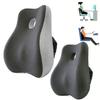 Memory Foam Massage Lumbar Support Pillow Back Pain Relief Non-Slip Chair Cushions Adjustable Straps Improve Posture